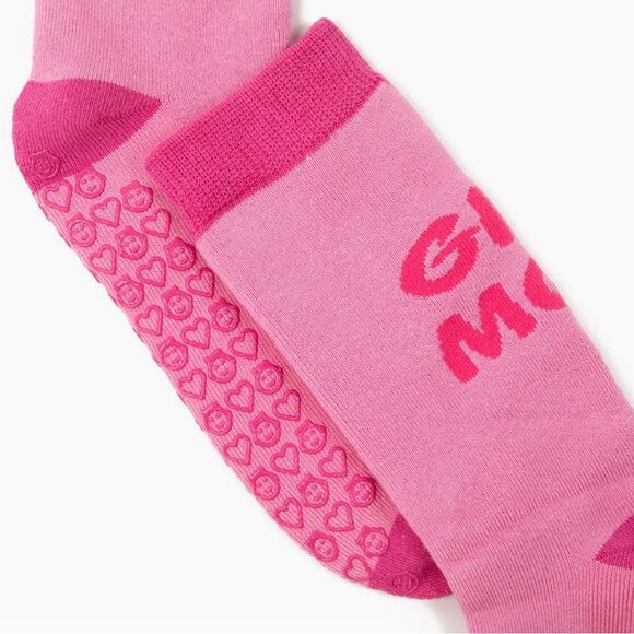 Girl Mom" Grip Socks Size M / US Women Shoes 10-13 - Picture 2 of 3